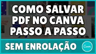 Como Salvar em PDF no Canva