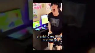 pranking my little brother #breakcore