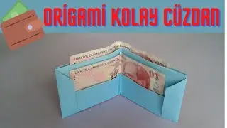 Origami Cüzdan Nasıl Yapılır? /  Kağıttan Kolay Cüzdan Yapımı / Origami Okulu