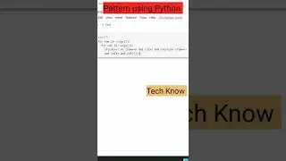 Pattern using Python || f letter pattern tutorial || #viral #shorts #coding #pattern