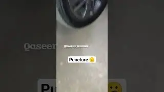 Bad Day For Me 😭😞 #qaseemmunna #car #tyre #puncture