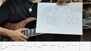 Way Down We Go | KALEO | Guitar Solo Tabs | Guitar Cover | Guitar lesson | Guitar Tutorial | Tabs