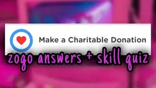zogo answers | make a charitable donation ❤️ | jessy xoxo