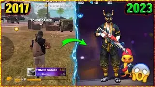 FREE FIRE PLAYERS 2017 VS 2023⚡⚡ - ​@TondeGamer OLD vs NEW | Garena Free fire Max