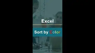 Sort By Color in Excel | Excel Tips and Tricks 