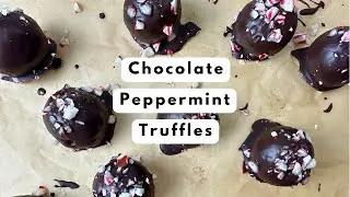 Chocolate Peppermint Truffles | Gluten & Dairy Free