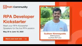 RPA Developer Kickstarter | Day 14: Real Time Project Use case session using UiPath