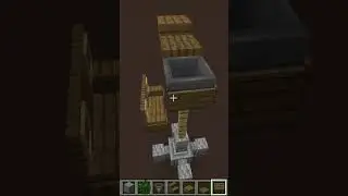 Как сделать скамейку с уличным фонарём  в майнкрафт без модов minecraft shorts