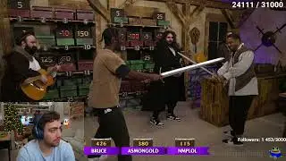 Bruce and Nick have Sword Fight on LOOT goblins