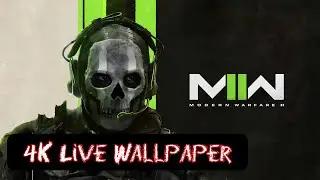 4K 60FPS Live Wallpaper | MWII Animated Ghost