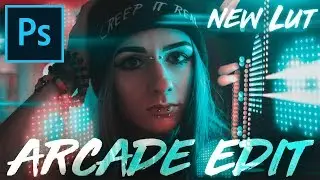Photoshop Tutorial: How I Created my Pacman Arcade Composite Photo | New LUT Preset