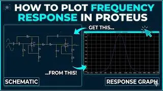 how to plot frequency response graph of band pass filter in Proteus