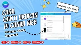 Cara ganti ukuran di canva web || canva tutorial