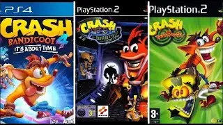 Evolución de crash bandicoot  PlayStation ( 2021 - 1996 )