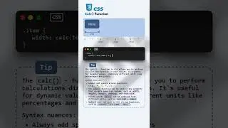 CSS calc() Function #htmlcss #coding #tutorial