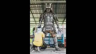 Samurai warrior metal sculpture #artwork #art #sculpture #welder #recycle #diy #metalart #warrior