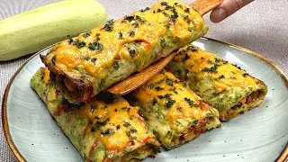 Zucchini schmeckt besser als Pizza! Gesund und unglaublich lecker! Machen Sie dieses Rezept!