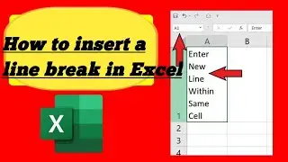 How to insert a line break || Excel for beginners || Add Multiple Lines  within Cells | Tech Bharat