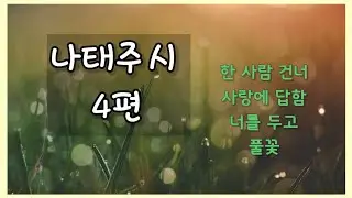 오디오북 _나태주 시_풀꽃 등
