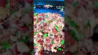 SAUSAGE AND EGG FRIED RICE