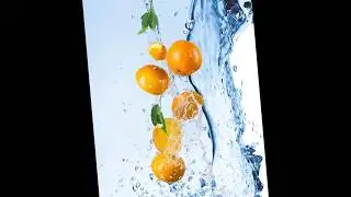 Montagem no Photoshop - Laranja na Água