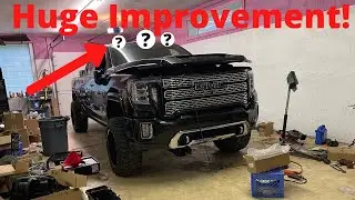 Installing The New Retrofitted Cab Lights On This 2020 Duramax!