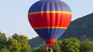 The family hot air balloon ride over Danilovgrad, Montenegro