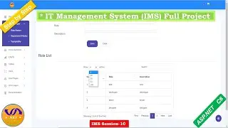 #IMS Session10  write data layer and business layer to department master page | ASP.NET C#