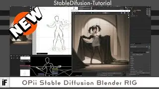 Free Satble Diffusion Rig OPii for Blender