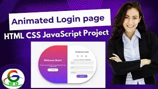 HTML CSS JavaScript Project | Slide Form | Login Page | Guri Web Developer | Practice Project
