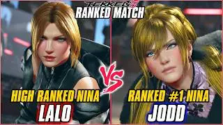TEKKEN 8 ▰ LALO (Nina) vs JODD (#1 Ranked Nina) ▰ T8 RANKED GAMEPLAY