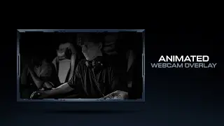 Minimal Animated Webcam Overlay for Streamers