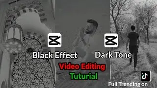 how to make your video dark in capcut | dark effect video editing | black background video editing