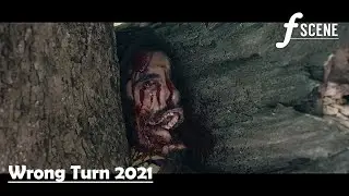 Wrong Turn 2021 Movie Wood chunk roll scene - Part 1