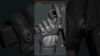 Gloves ZBrush High Poly Sculpt.