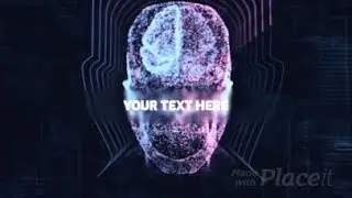 Intro Maker Featuring an Animated Human Head with X-Ray Effects