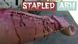 STAPLED ARM // EASY SFX HALLOWEEN MAKEUP USING TISSUE & DIY SCAR WAX // Monica Yap // Philippines