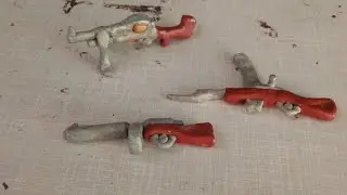 Оружие первой мировой из пластилина:два автомата и один пулемёт