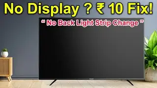 Led Tv Black Screen | Sound OK No Picture | No Light Backlight Repair
