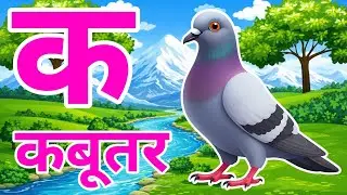 क से कबूतर, अ से अनार a se anaar k se kabutar I Hindi varnmala I ABCD क से कबूतर अ से अनर, for kids
