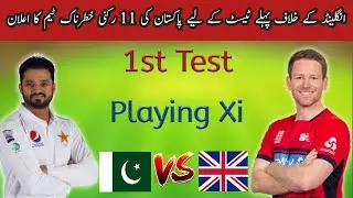 Pak playing xi for first test vs England|Pakistan vs England series 2020|Pak playing xi vs England
