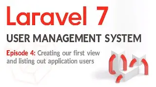 Laravel 7 - User login and management system with roles - EP4 Creating the admin views