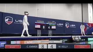 2023 Junior Olympics- Junior Men's Foil Gold Medal Final: Chase Emmer vs William J. Kelly