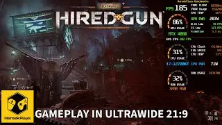 Necromunda: Hired Gun gameplay in ultrawide 21:9 ultra graphics with DLSS benchmark RTX4080