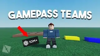 How To Make Gamepass Teams | Roblox Studio
