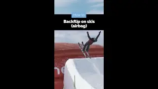 How to Backflip on Skis | Airbag/Water Ramp | 