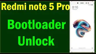Unlock bootloader redmi note 5 pro | how to unlock bootloader redmi note 5 pro | bootloader unlock |
