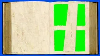 ФУТАЖ КНИГА С ЗЕЛЕНЫМ ФОНОМ