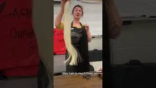 The difference in bow hair with the Texas Violin Shop. #luthier #music #teacher #education