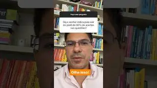 Indicação para sair dos 80% de acertos. #questoesdeconcursos #concursopublico #estudar #direito
